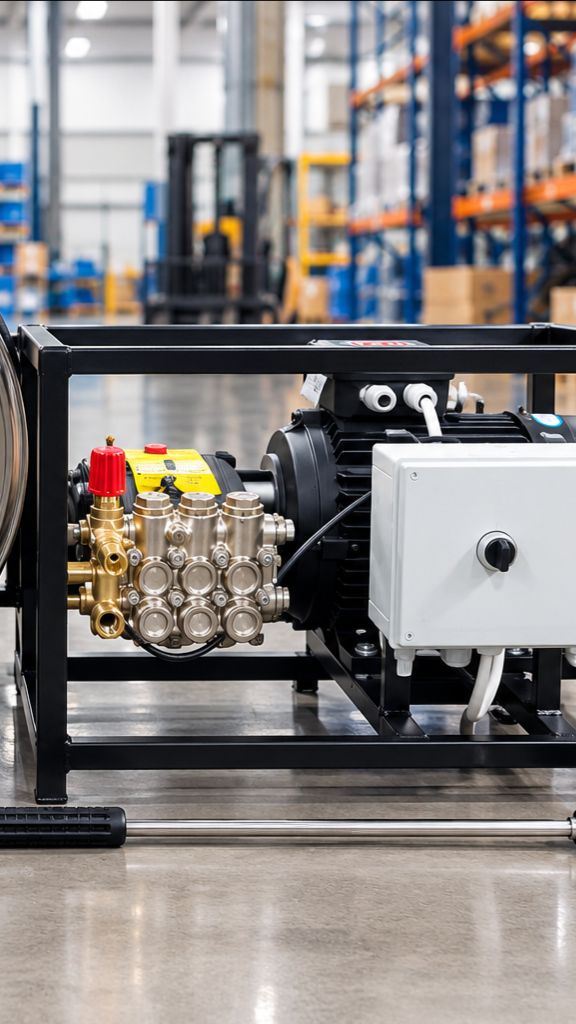 АВД Тритон М ТММ 15/200 TS 5.5 KW (Никель)  на раме с электрики теплозащиты