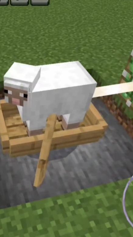 Механизм с овечкой в Minecraft
