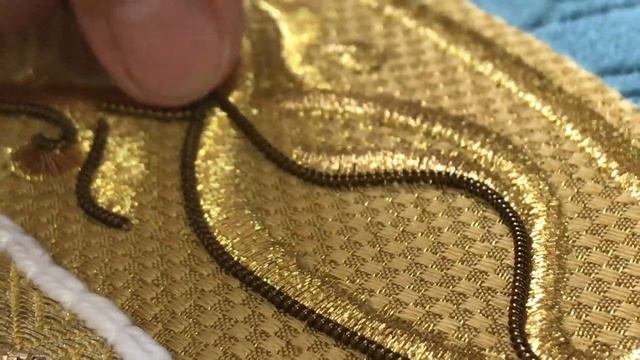 Работа с жесткой канителью