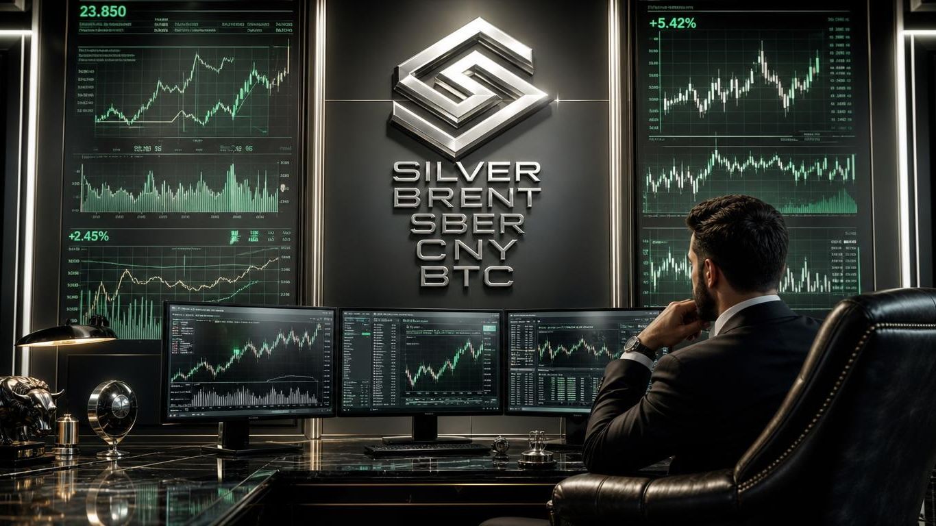Обзор рынка 25.09.2026 | SILVER, BRENT, SBER, CNY, BTC