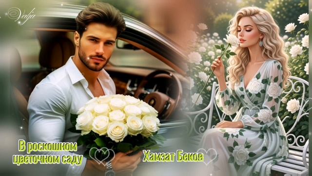 В роскошном цветочном саду🎶🌹Хамзат Беков