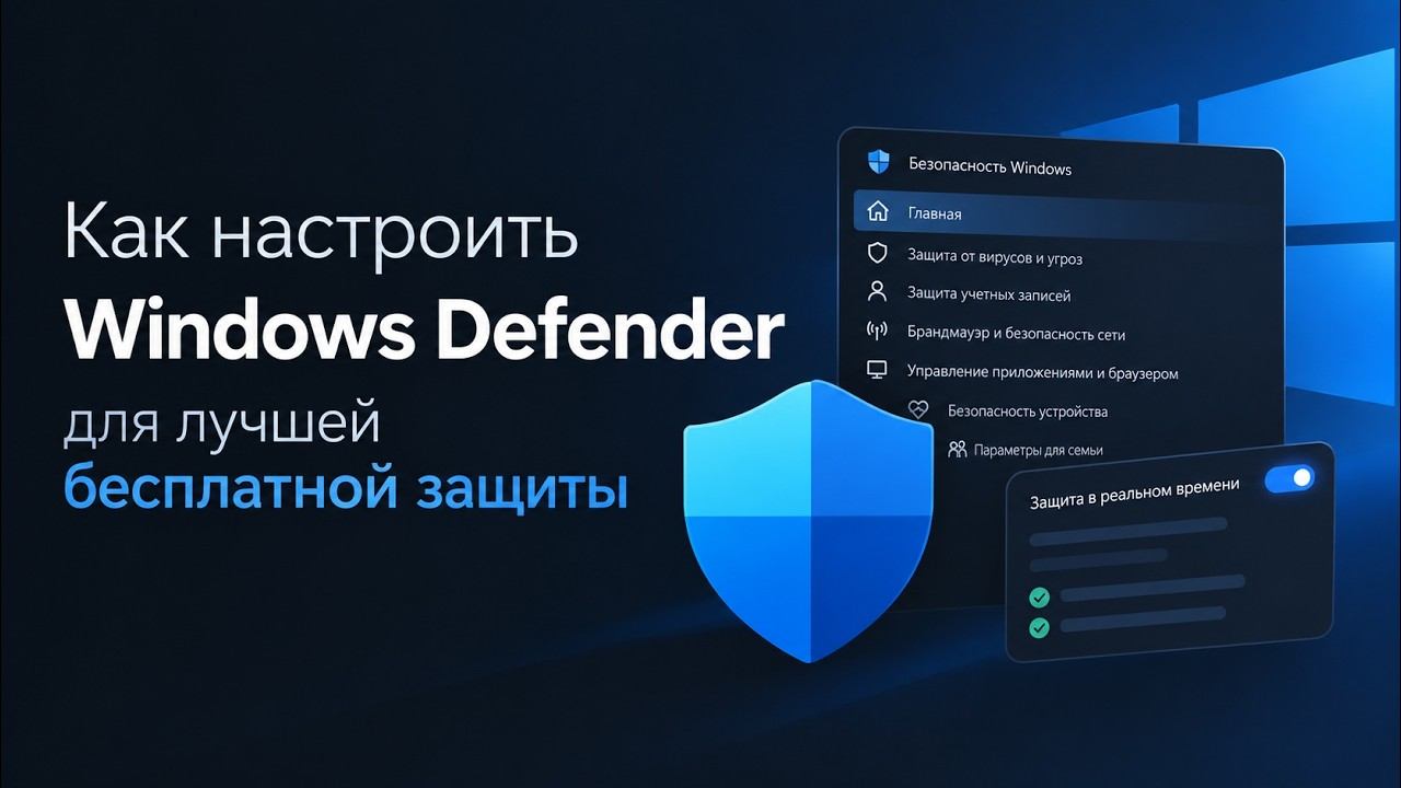 Как настроить Windows Defender для лучшей бесплатной защиты