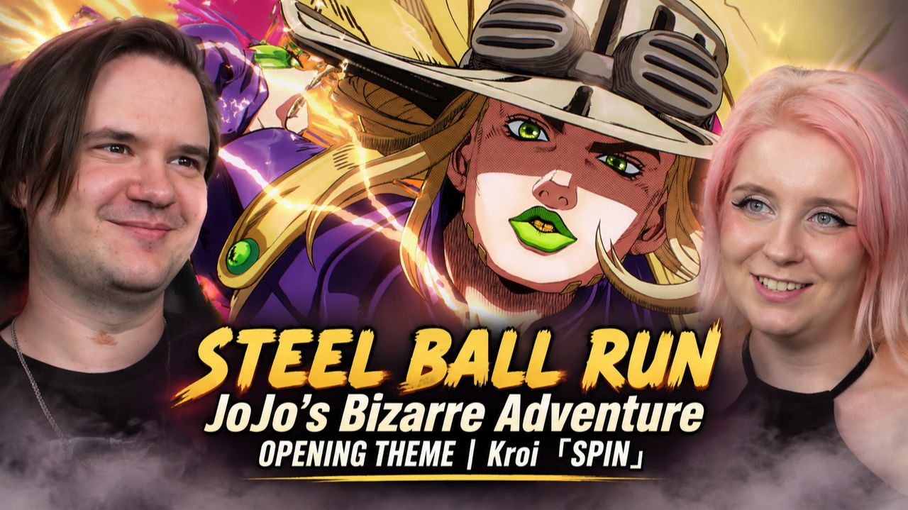 Реакция на STEEL BALL RUN JoJo’s Bizarre Adventure OPENING THEME | Kroi 「SPIN」