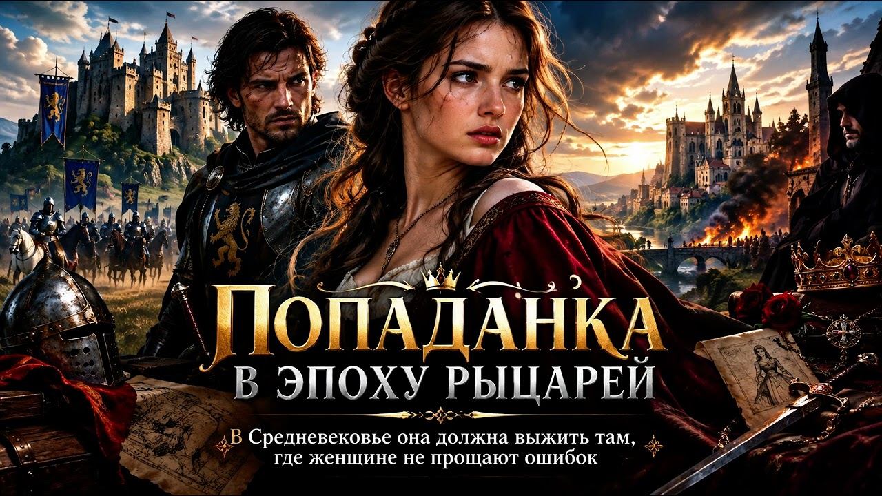 Аудиокнига полностью. Попаданцы. «Попаданка в эпоху рыцарей» Книга 1 из 3