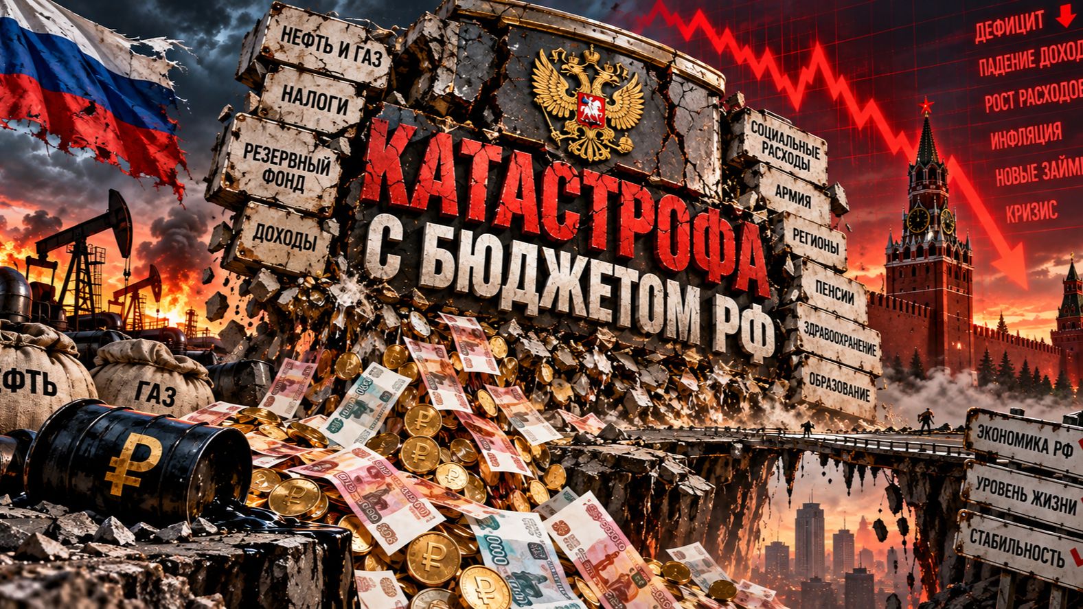 Катастрофа с бюджетом. Обвал на рынке долга. Прогноз по акциям.
