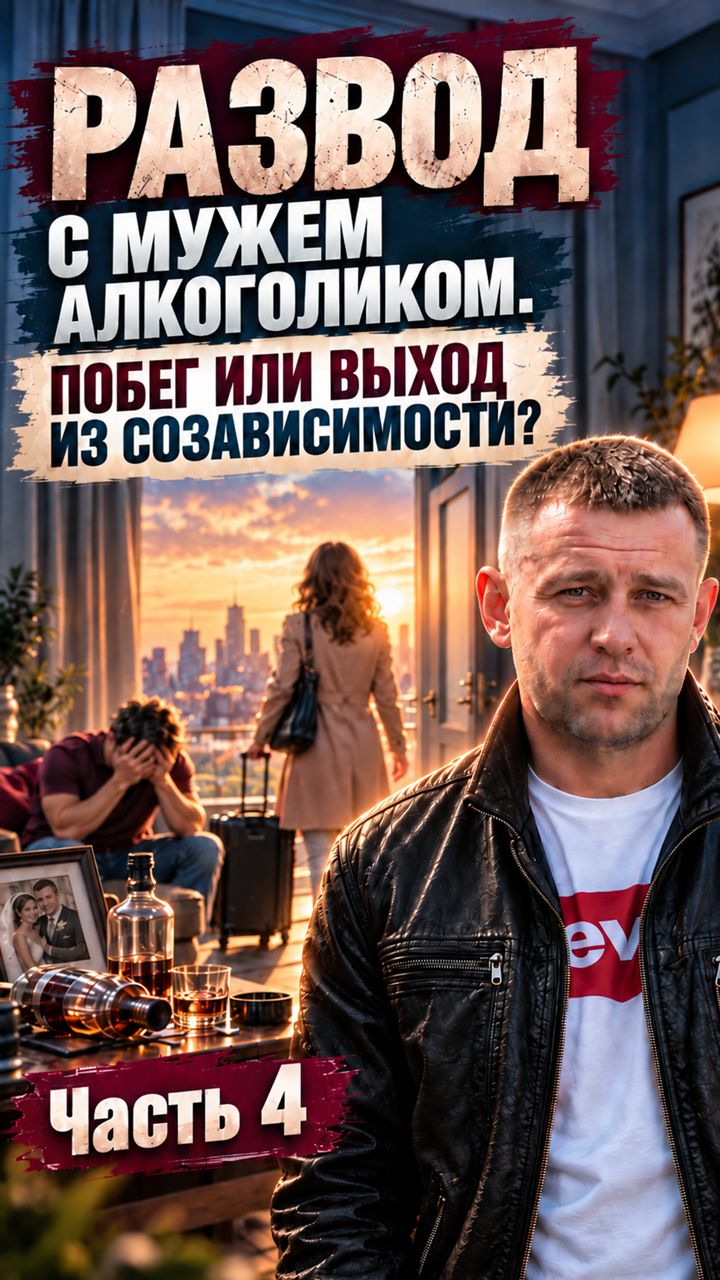 Развод с мужем алкоголиком. Побег или выход из созависимости? Часть 4/6