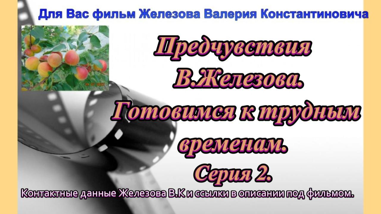 Предчувствия  В.Железова. Готовимся к трудным временам. Серия 2.