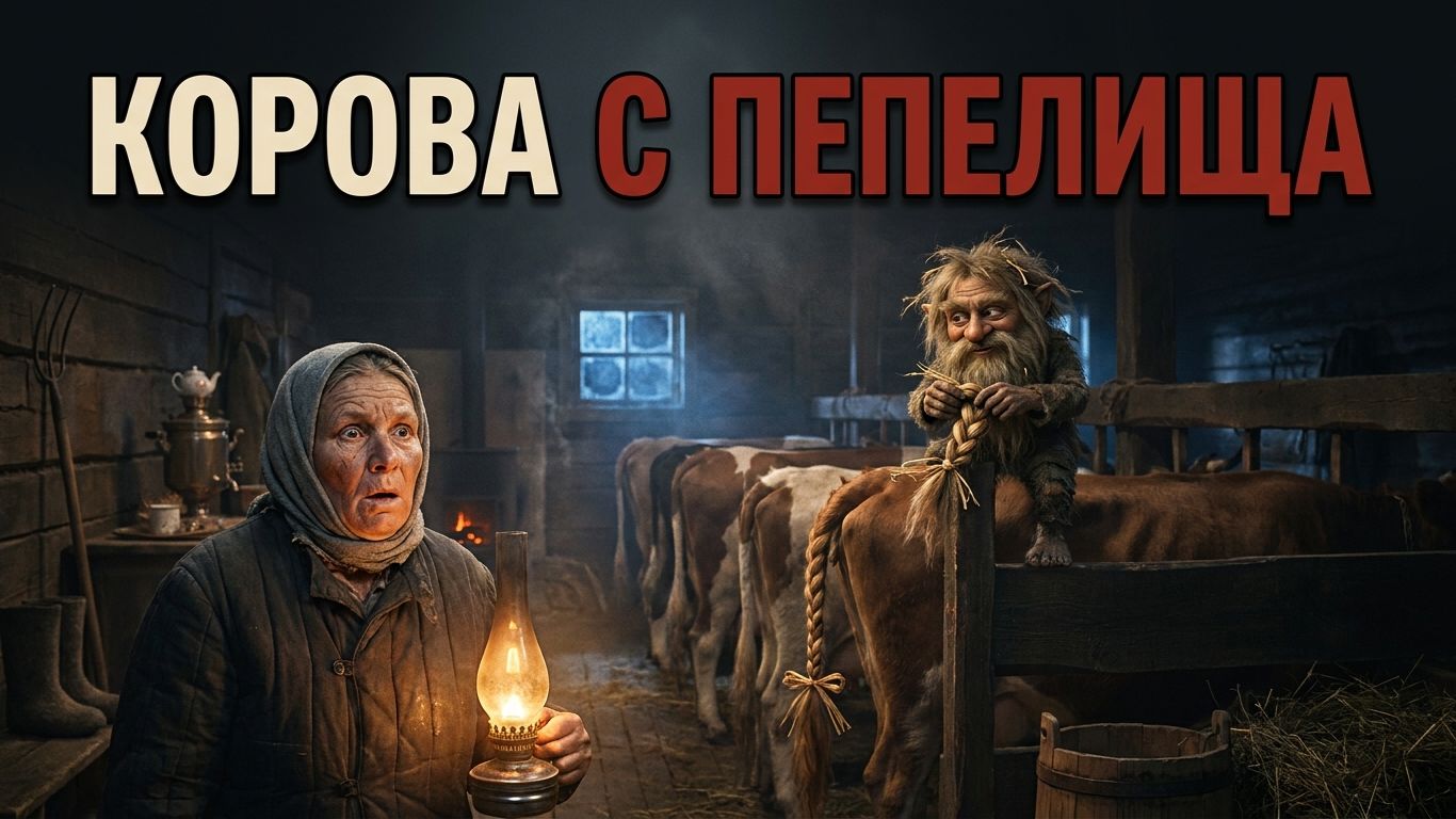 КОРОВА С ПЕПЕЛИЩА  ДЕРЕВЕНСКАЯ БАИКА  РАССКАЗ