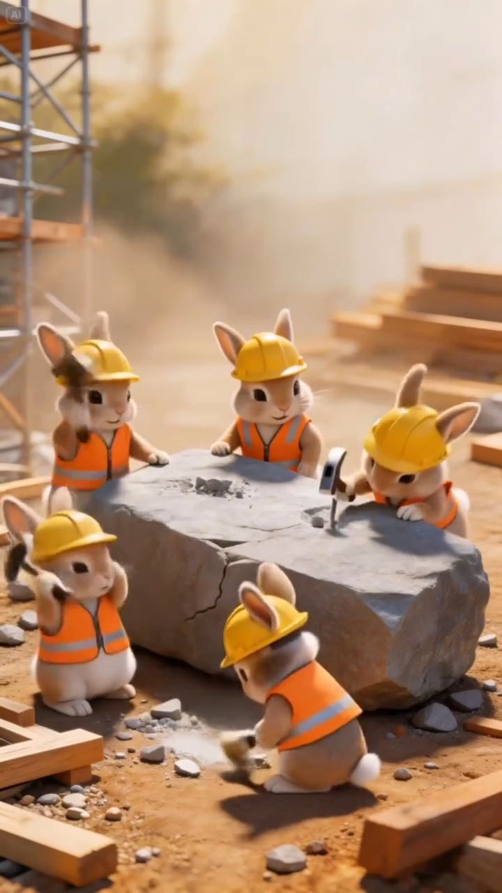 🐰🐰 Как кролики строители стали скульпторами 🗿🗿