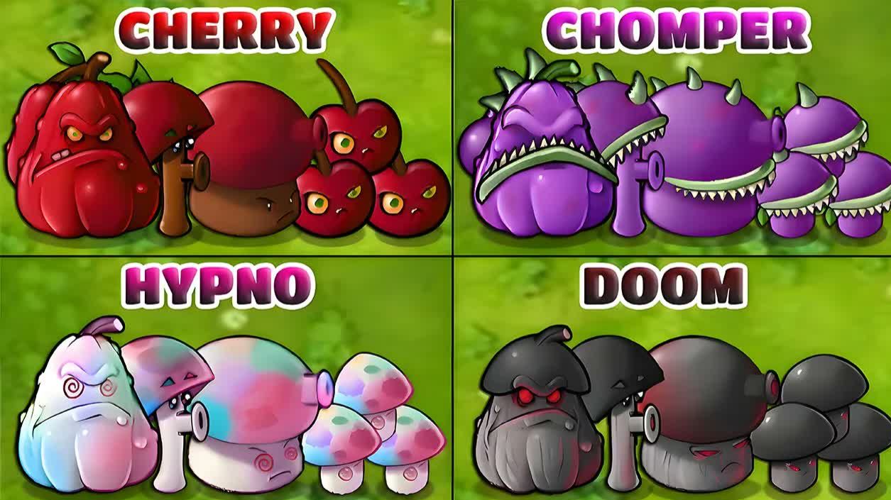 Испытание в PvZ Fusion 3.9: семейство гибридных растений x4 против особых Гаргантюа x50