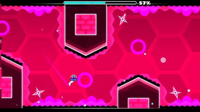 Geometry Dash level 16 Hexagon force Геометри Даш уровень 16 Хексагон форс