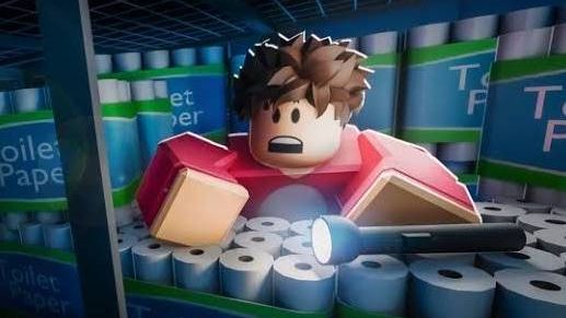 Пытаемся сбежать с супер маркета в ROBLOX