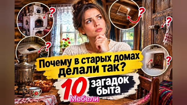 Почему в старых домах делали так?10 загадок быта.