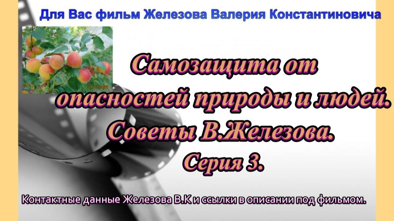 Самозащита от опасностей природы и людей. Советы В.Железова. Серия 3.