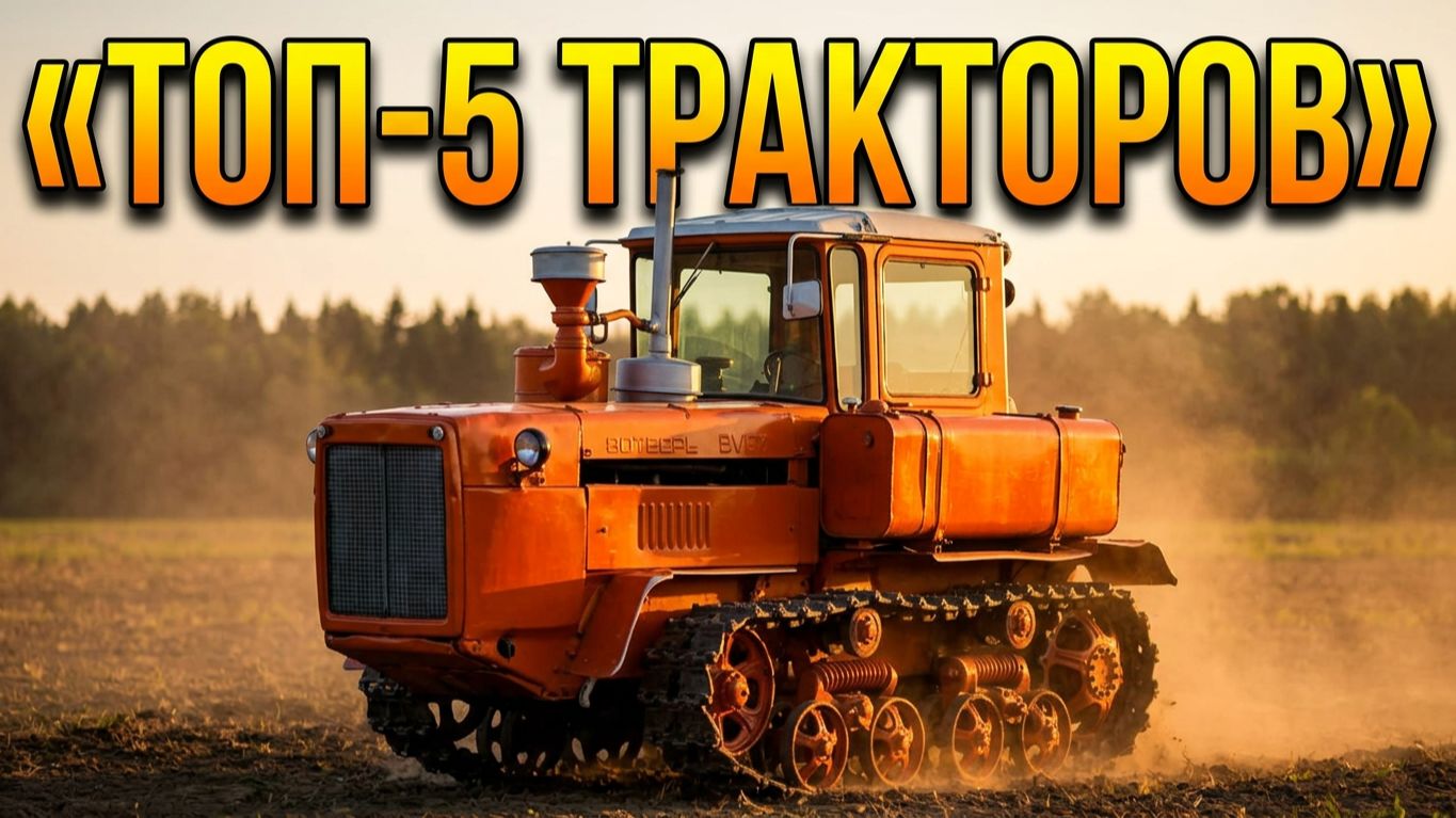 ТОП-5 ЛЕГЕНДАРНЫХ ГУСЕНИЧНЫХ ТРАКТОРОВ | От «Сталинца» до «Волгаря»