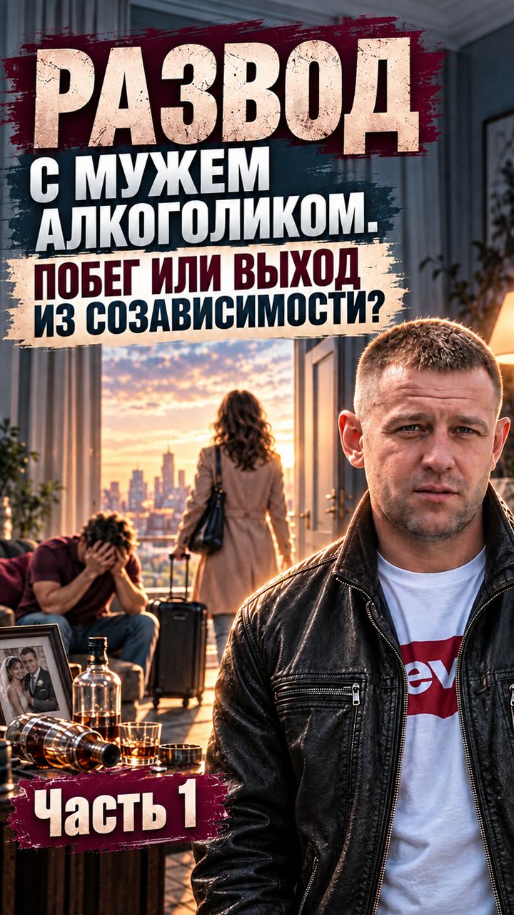 Развод с мужем алкоголиком. Побег или выход из созависимости? Часть 1/6