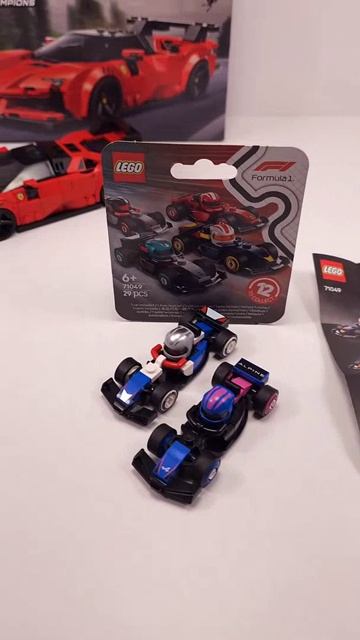 212 Visa Cash App LEGO F1 Collectible Race Cars 71049