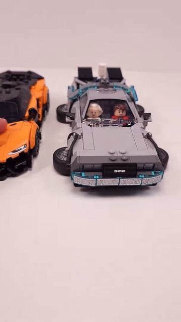 LEGO Speed Champions McLaren W1 77257 против машины времени из Назад в будущее 77256