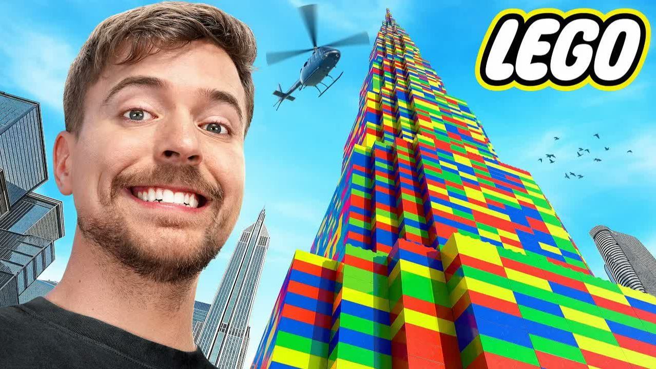 Я Построил Самую Высокую Башню из лега MRBEAST МИСТЕРБИСТ НА РУССКОМ мистер бист