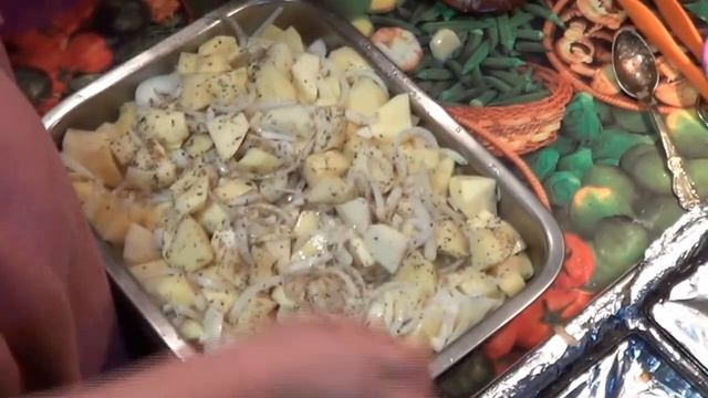 Свинина с картофелем в рукаве видео рецепт