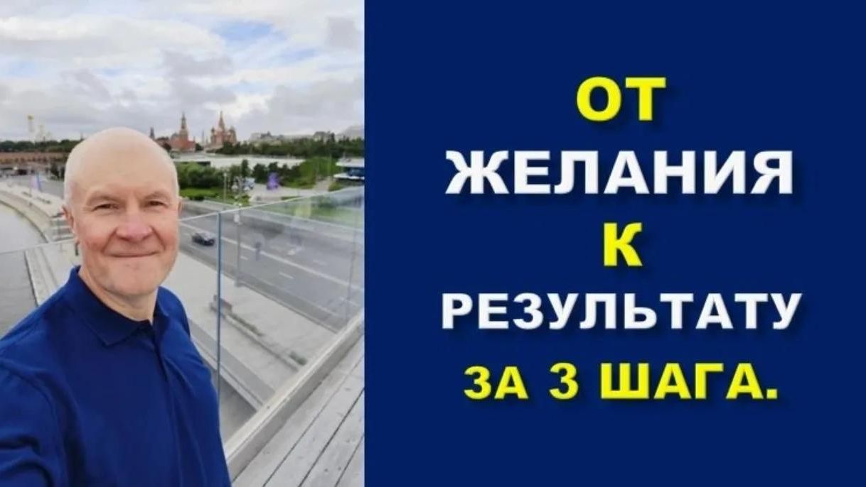 От желания к результату за 3 шага