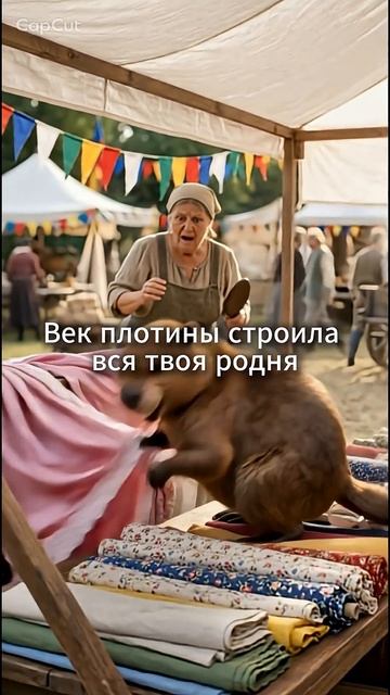 Бобёр пришёл на ярмарку. Ушёл не с пустыми руками  #glashavoyt