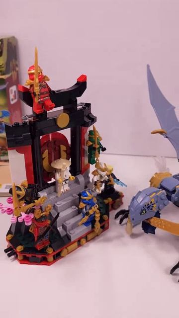 LEGO NINJAGO Боевой дракон Риу 71855 против фигурки ниндзя 71866
