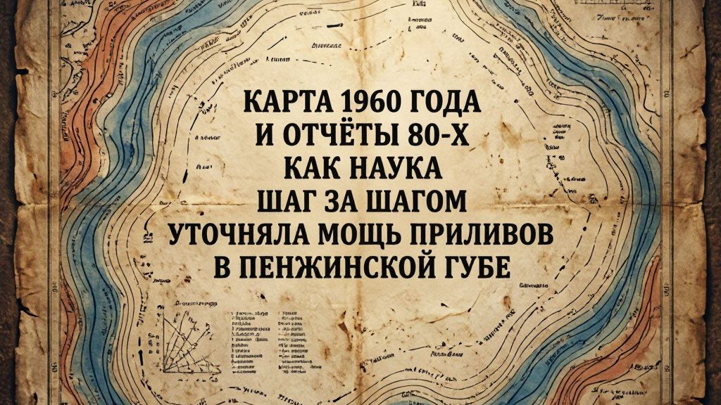 Карта 1960 года и отчёты 80-х: как наука шаг за шагом уточняла мощь приливов в Пенжинской губе
