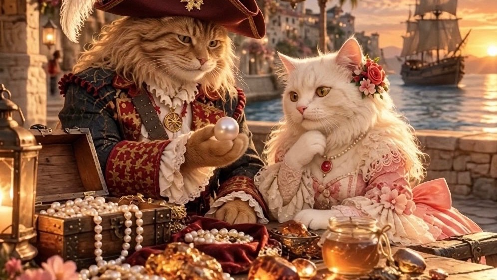 Баллада о коте - пирате  ✴️❗️😎 🐾 🏴