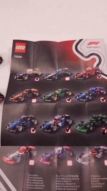 712 Ferrari LEGO F1 Коллекционные гоночные автомобили 71049