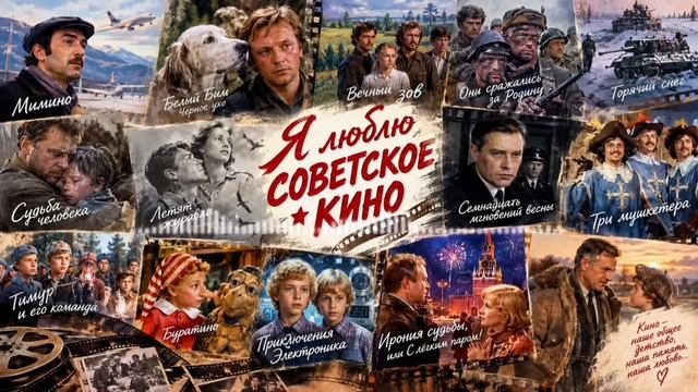 А я люблю советское кино...Автор слов Виктория Барановская .Музыка нейросеть