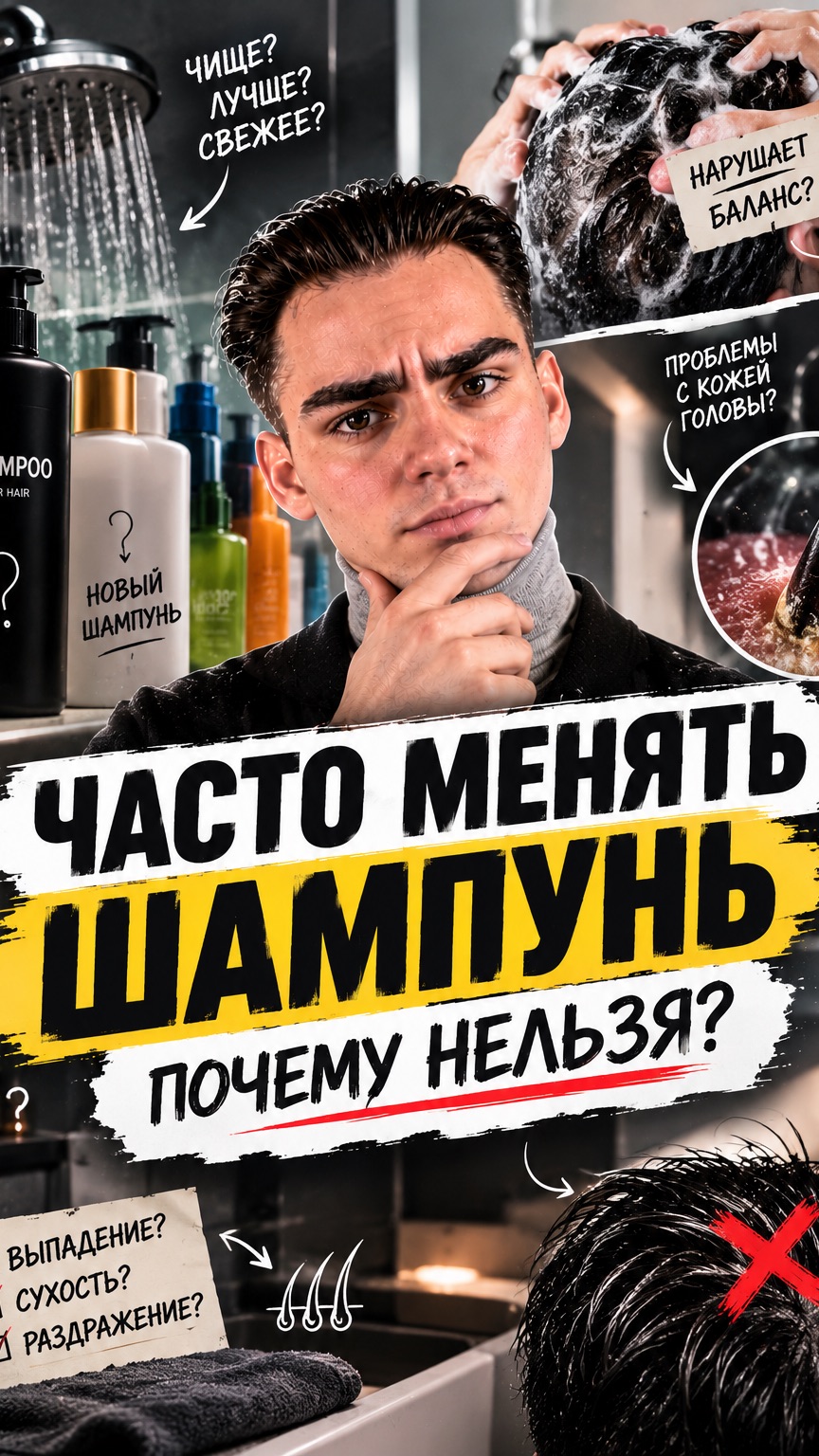 ЧАСТО МЕНЯТЬ ШАМПУНЬ | ПОЧЕМУ НЕЛЬЗЯ?
