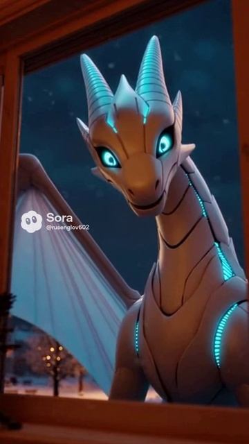 Комне пришла добрая белая робо драконеса которая говорит женским голосом VOICE WHITE DRAGONS