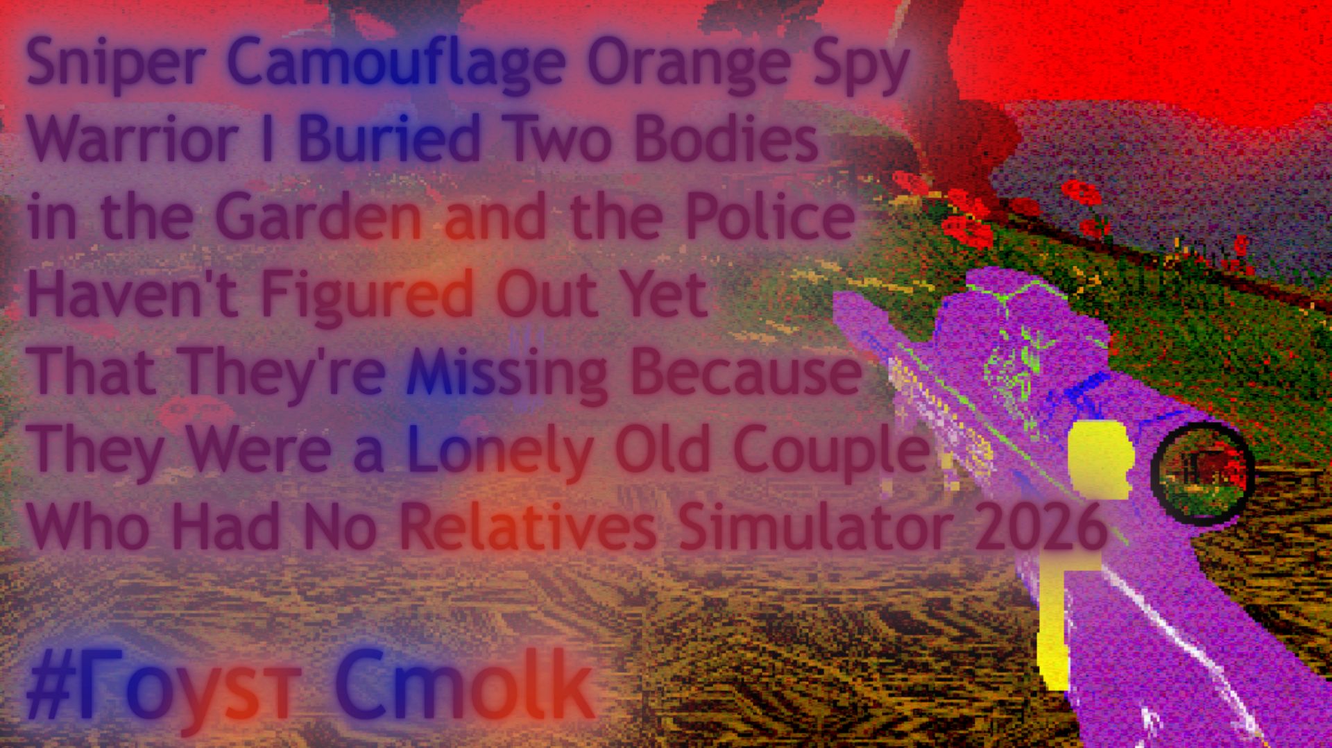 Снайперская пристрелка перед стримом   Sniper Camouflage Orange Spy Warrior I Buried Two Bodies