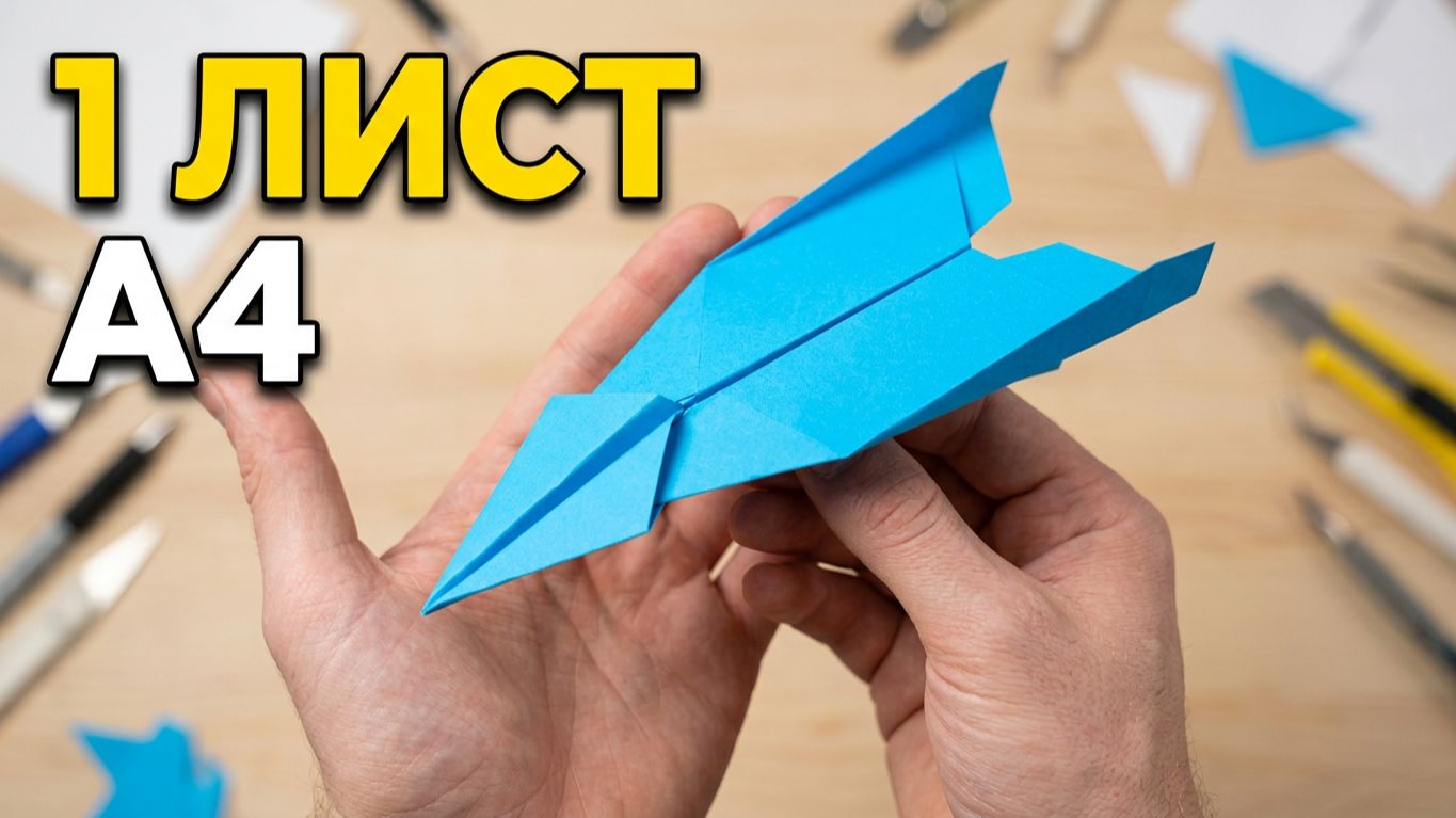 Как сделать самолетик из бумаги А4 своими руками