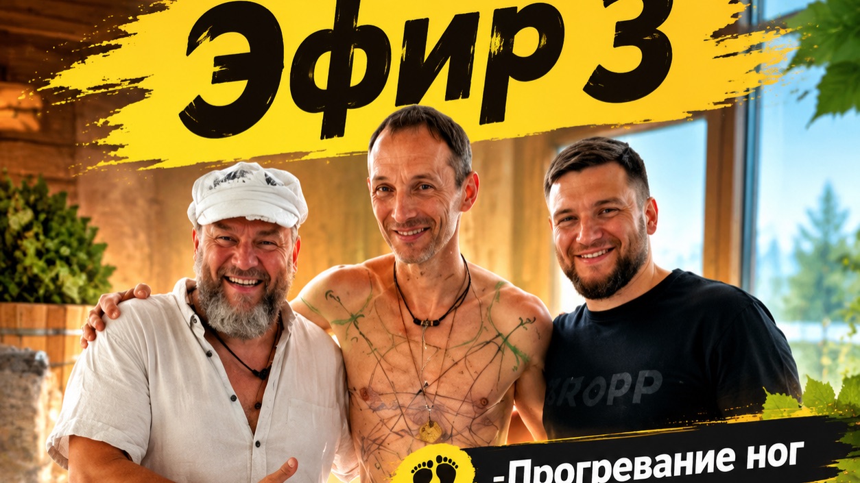 Вопросы о бане. 3 Эфир. О прогревании ног массаже промасливании с Лекарем!