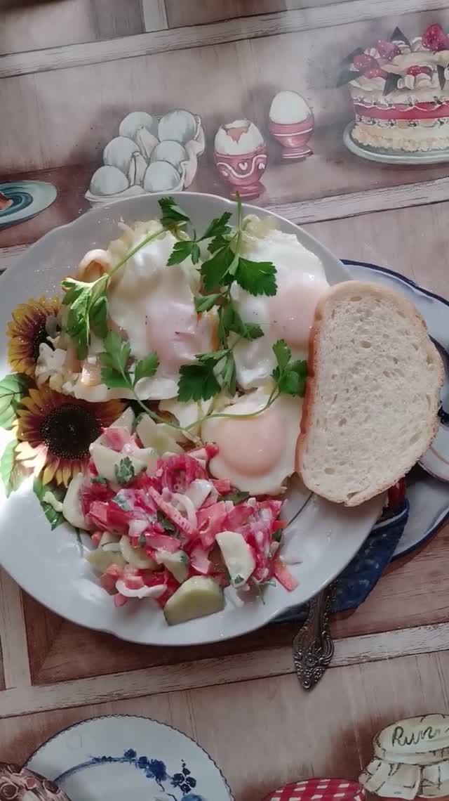 Завтрак. Вкусный и полезный завтрак.