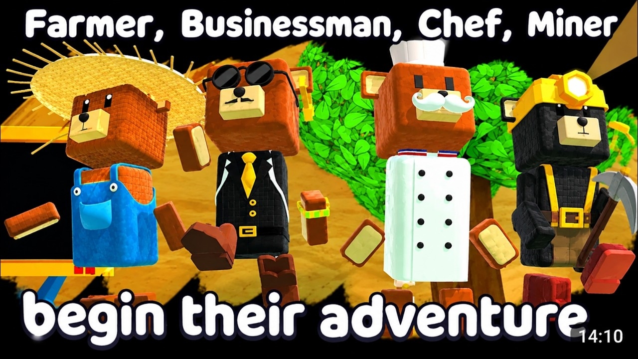  4 МЕДВЕДЯ ПРОТИВ ВСЕХ ХАРДКОРНЫХ БОССОВ Приключение Супер МедведяSuper Bear Adventure