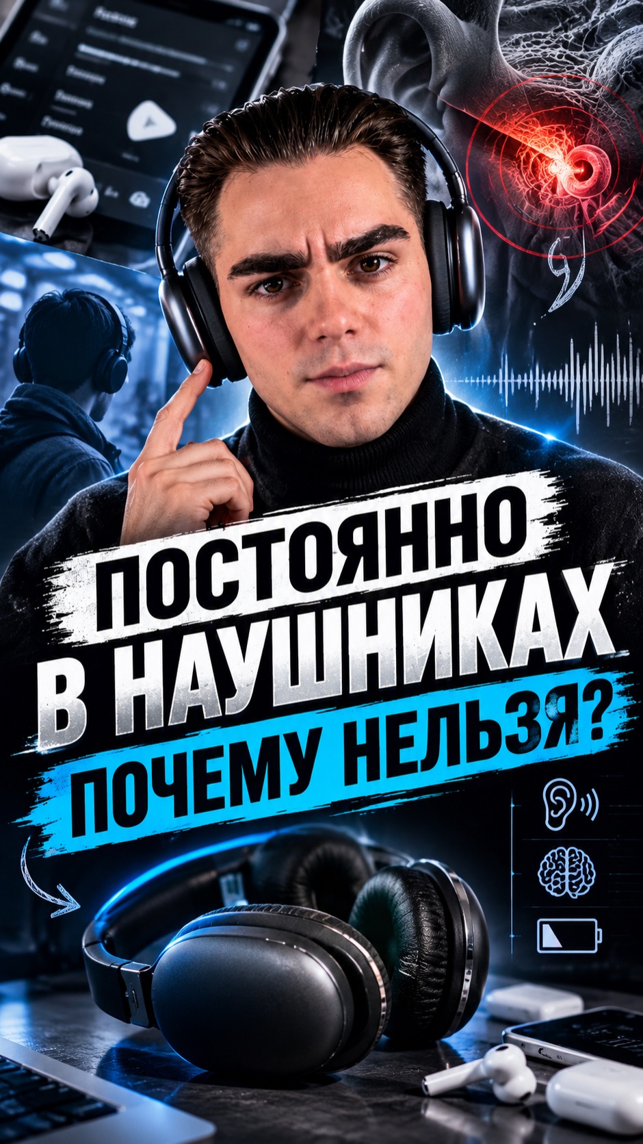 ПОСТОЯННО В НАУШНИКАХ | ПОЧЕМУ НЕЛЬЗЯ?