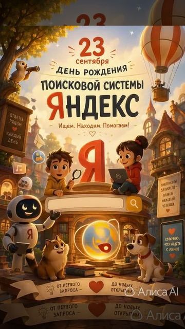 с днём рождения Яндекса
