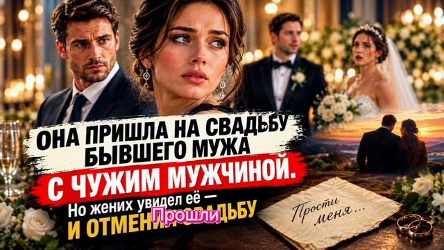 Она пришла на свадьбу бывшего мужа с чужим мужчиной. Но жених увидел её- и отменил свадьбу.
