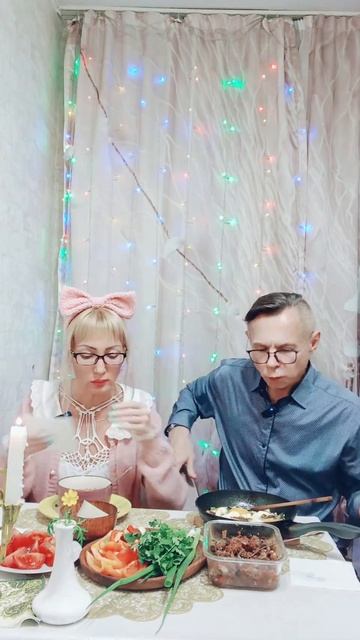 Яичницафрагмент мукбанга