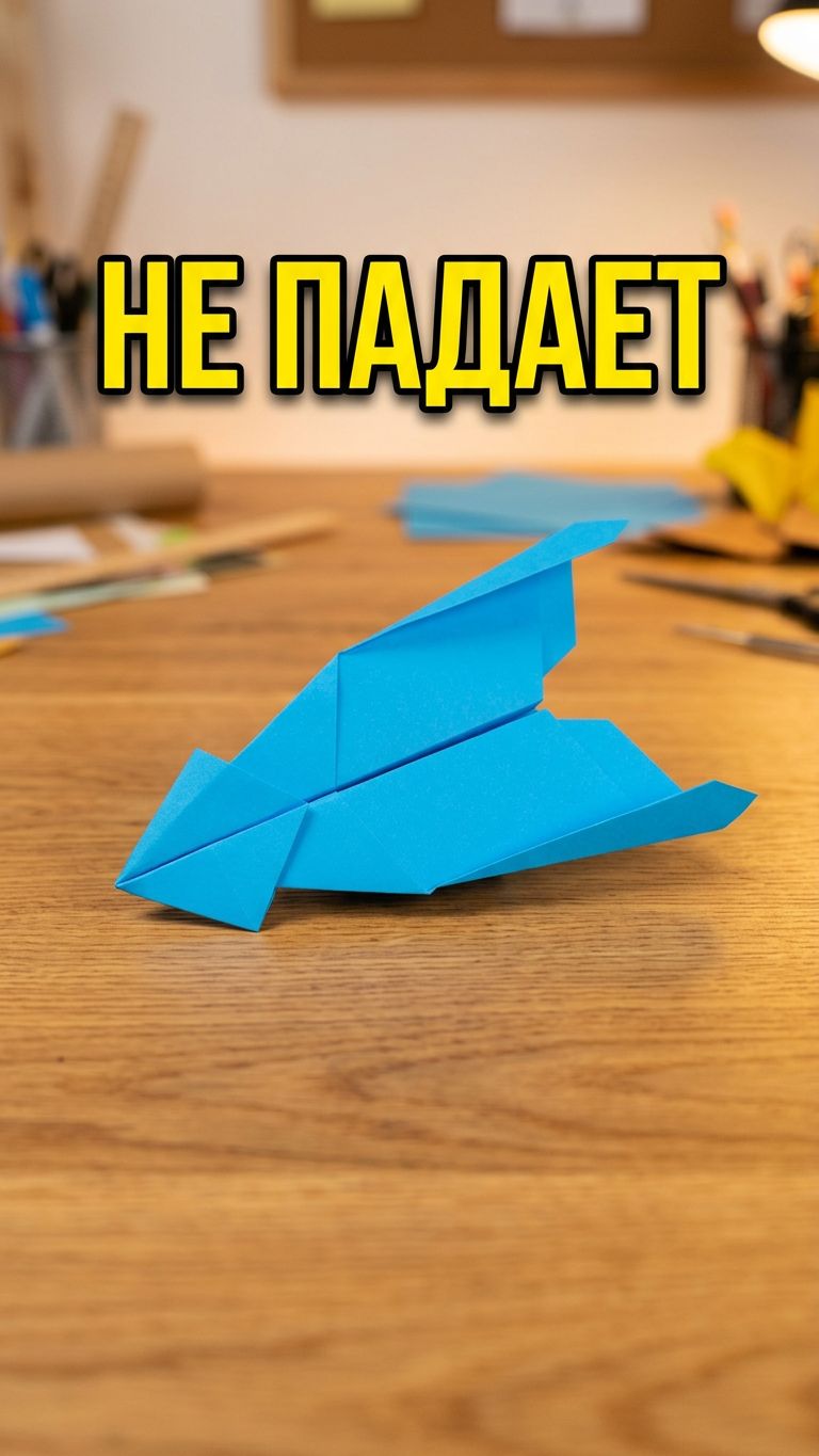 Как правильно сделать летающий бумажный самолетик, который не падает