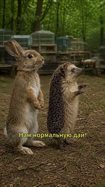 ЁЖИК И ЗАЯЦ ПОКУПАЮТ СОБАКУ - нейросеть юмор мем смешныеживотные hailuoai hailuo02 minimax