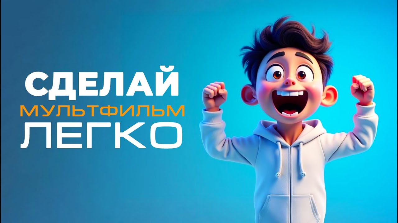 Как создать мультфильм бесплатно и быстро Без опыта!