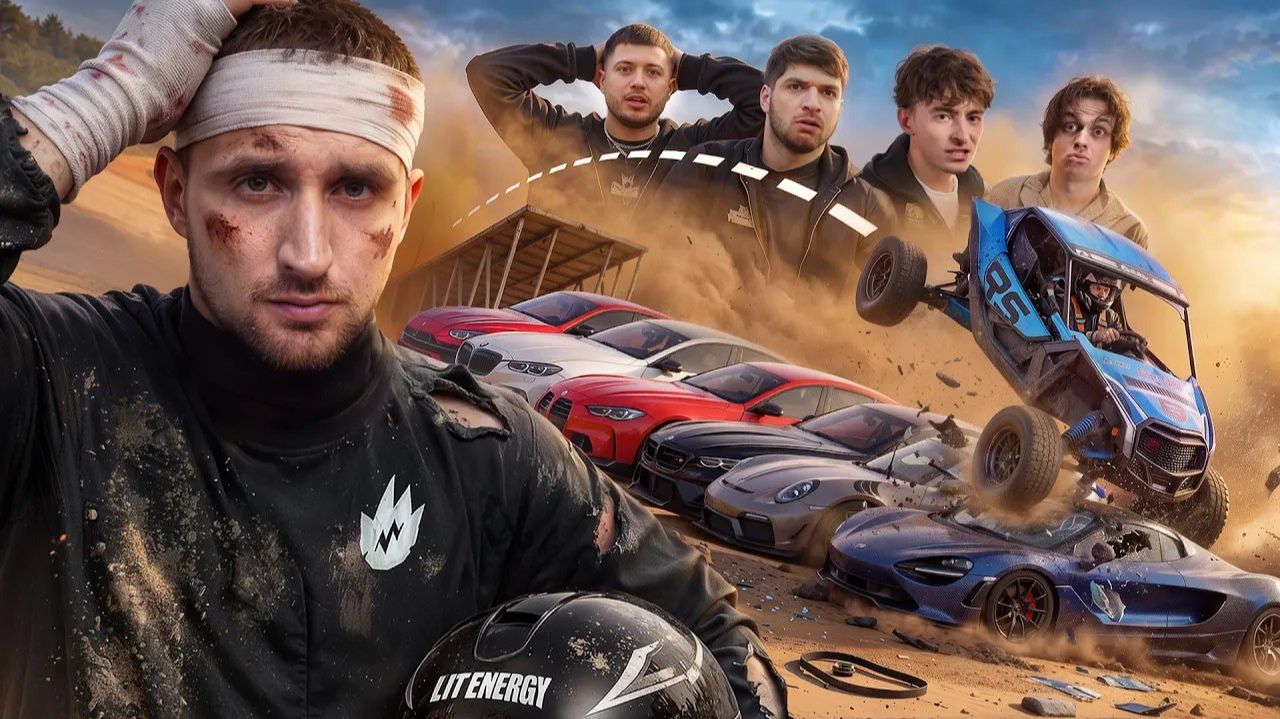 Смертельный Прыжок Через Суперкары Блогеров! Я Разбился!