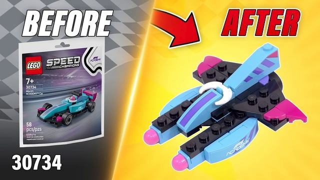 4в1 LEGO Speed Champions Мини F1 ACADEMY Автомобили MOC 30734 207 деталей Пошаговое руководство