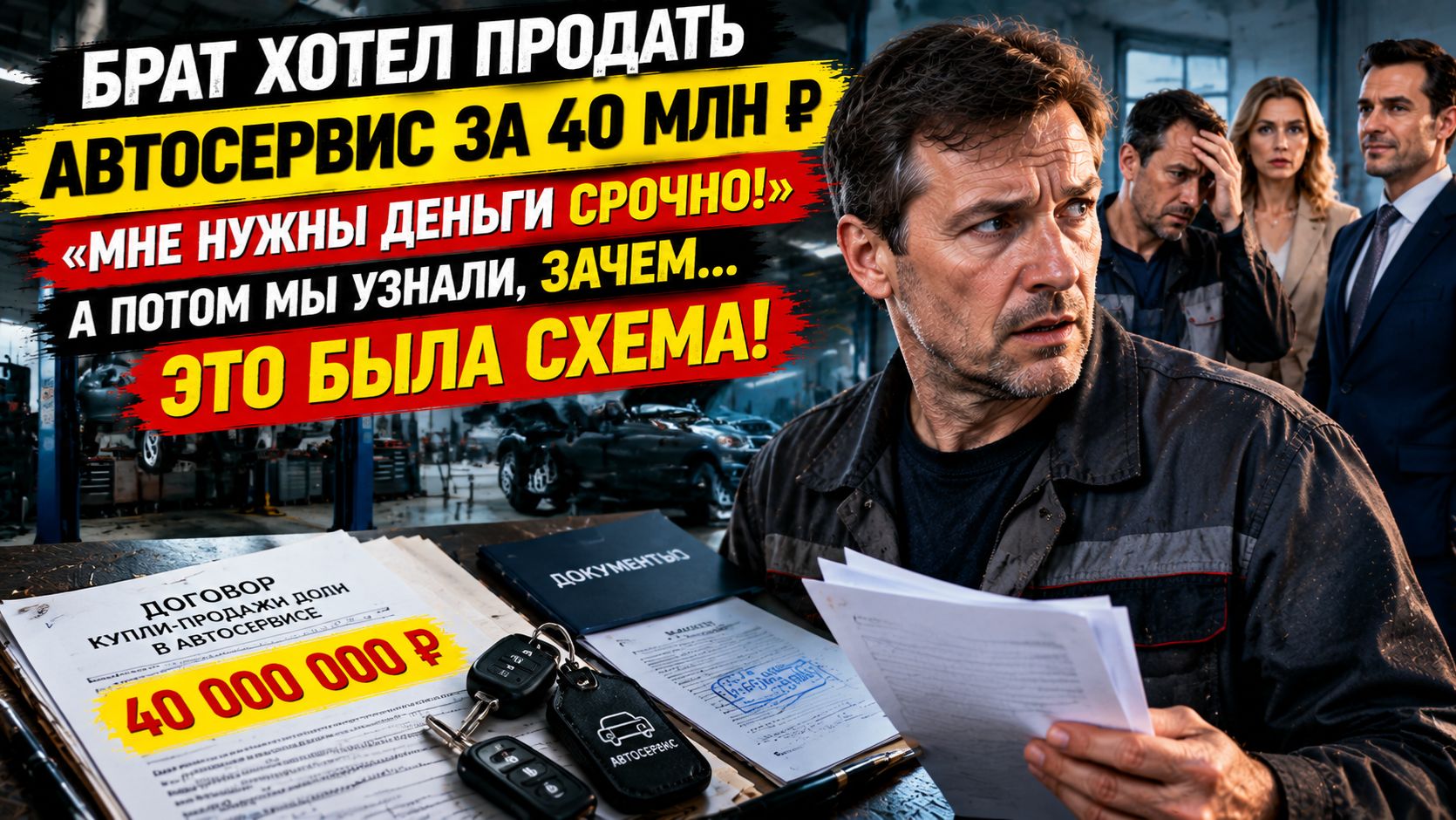 Истории из жизни | Брат хотел продать долю в автосервисе ради долгов жены | Аудио рассказы