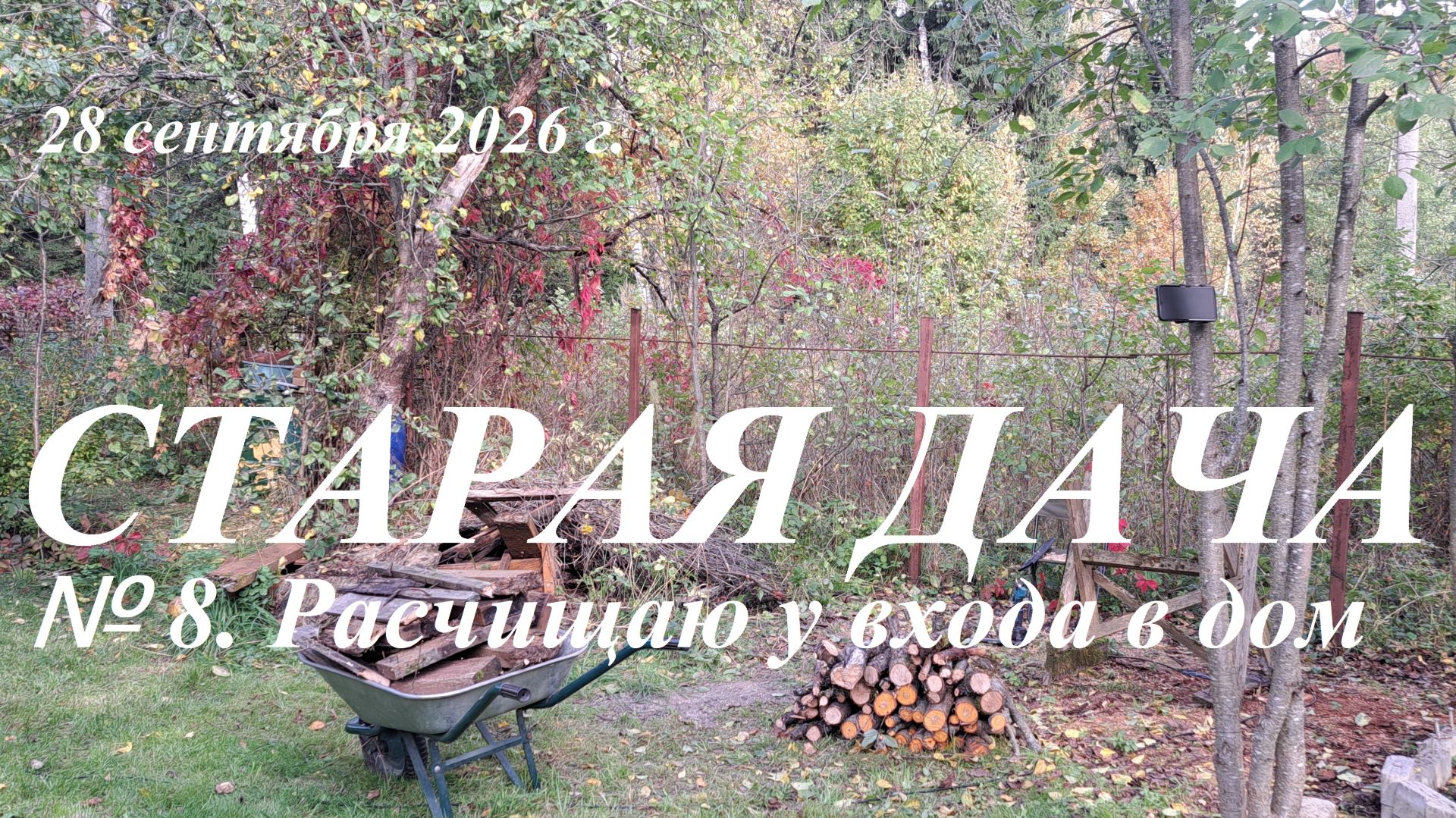 Старая дача.  8. Пробки травма и расчистка.