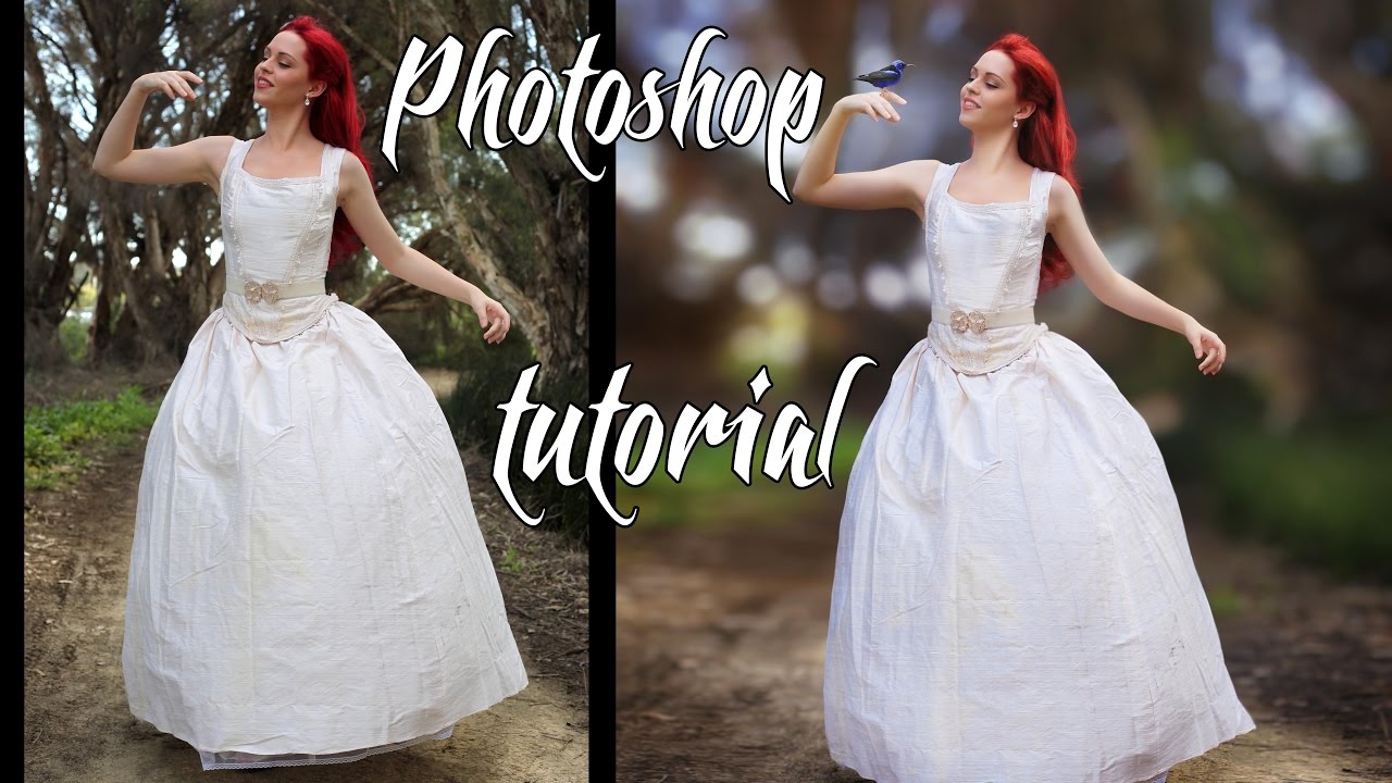 Photoshop tutorial размытие фона